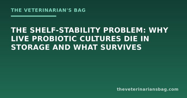 The Shelf-Stability Problem: Why Live Probiotic Cultures Die in Storage and What Survives